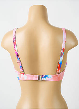 Sutien de costum de baie elasticitate sutien cupe întregi cu decolteu înalt roz CYELL femeie
