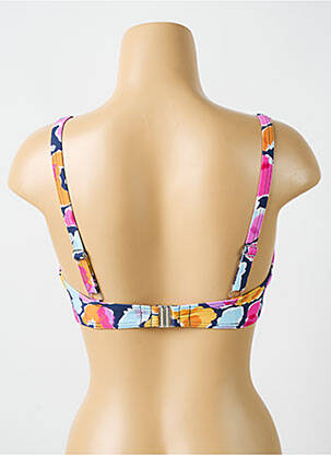 Sutien de costum de baie elasticitate sutien cupe întregi cu decolteu înalt roz CYELL femeie