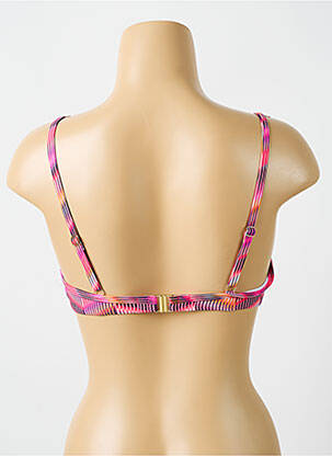 Sutien de costum de baie elasticitate sutien cupe întregi cu decolteu înalt roz CYELL femeie