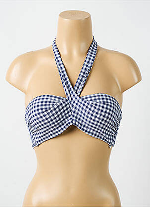 Sutien de costum de baie elasticitate top sutien modelat albastru CYELL femme