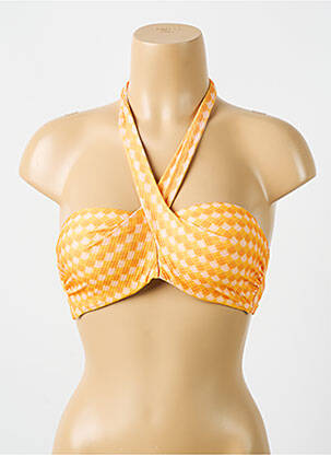 Sutien de costum de baie elasticitate top sutien modelat portocalie CYELL femeie