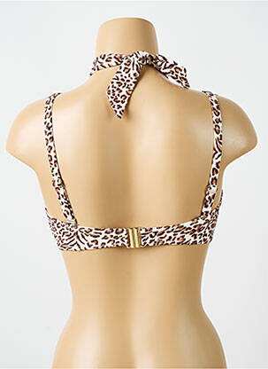 Sutien de costum de baie elasticitate top sutien modelat maro CYELL femeie