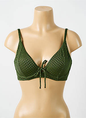 Sutien de costum de baie elasticitate top sutien modelat verde CYELL femeie
