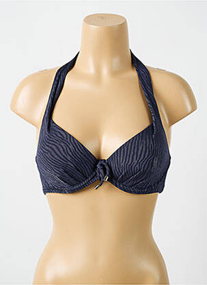 Sutien de costum de baie elasticitate top sutien modelat albastru CYELL femeie