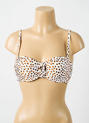 Sutien de costum de baie elasticitate top sutien modelat bej CYELL femeie