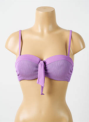 Sutien de costum de baie elasticitate top sutien modelat violet CYELL femeie