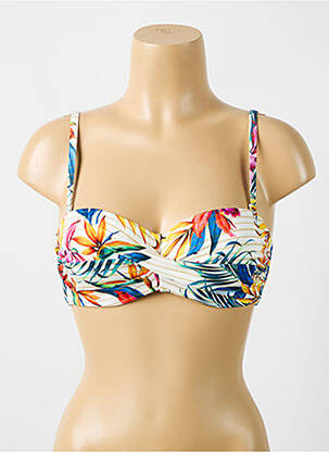 Sutien de costum de baie elasticitate top sutien modelat galben CYELL femeie