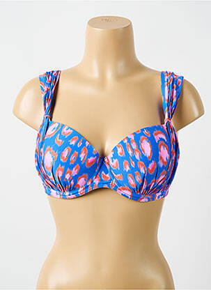 Sutien de costum de baie elasticitate top sutien modelat albastru CYELL femeie