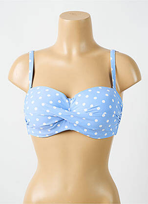 Sutien de costum de baie elasticitate top sutien modelat albastru CYELL femeie