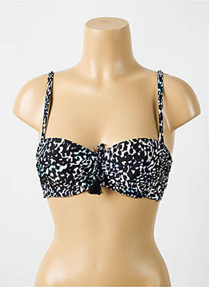 Sutien de costum de baie elasticitate top sutien modelat negru CYELL femeie