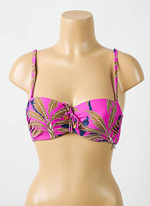 Sutien de costum de baie elasticitate top sutien modelat roz CYELL femeie