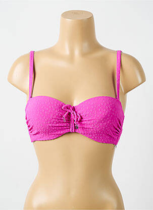 Sutien de costum de baie elasticitate top sutien modelat roz CYELL femeie