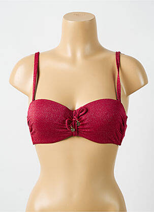 Sutien de costum de baie elasticitate top sutien modelat roșu CYELL femeie
