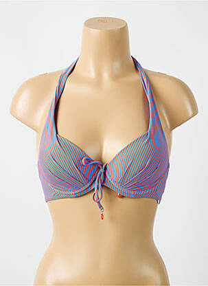 Sutien de costum de baie elasticitate top sutien modelat albastru CYELL femeie