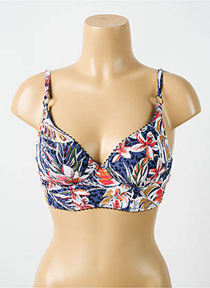 Sutien de costum de baie elasticitate top sutien modelat albastru CYELL femeie