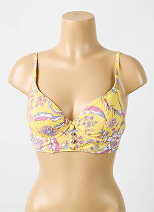 Sutien de costum de baie elasticitate top sutien modelat galben CYELL femeie