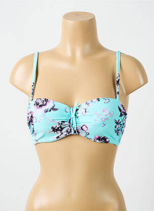 Sutien de costum de baie elasticitate top sutien modelat albastru CYELL femeie