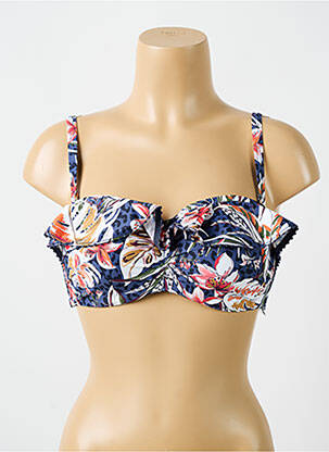 Sutien de costum de baie elasticitate top sutien modelat albastru CYELL femeie