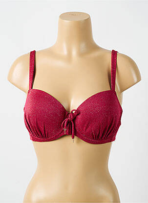 Sutien de costum de baie elasticitate top sutien modelat roșu CYELL femeie