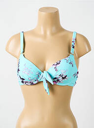 Sutien de costum de baie elasticitate top sutien modelat albastru CYELL femme