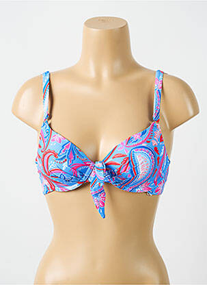 Sutien de costum de baie elasticitate top sutien modelat albastru CYELL femeie
