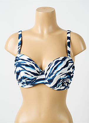 Sutien de costum de baie elasticitate top sutien modelat albastru CYELL femeie