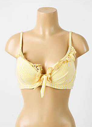 Sutien de costum de baie elasticitate top sutien modelat galben CYELL femeie