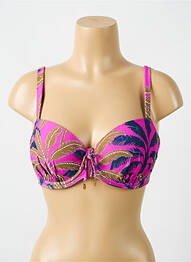 Sutien de costum de baie elasticitate top sutien modelat roz CYELL femme