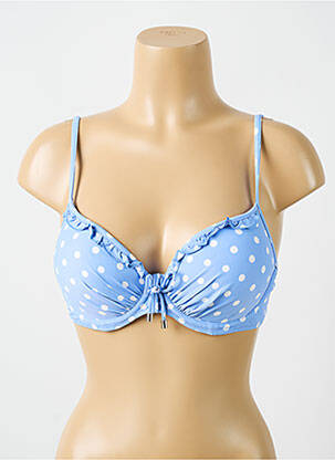 Sutien de costum de baie elasticitate top sutien push-up albastru CYELL femeie