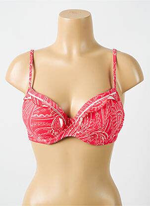 Sutien de costum de baie elasticitate top sutien push-up roșu CYELL femeie