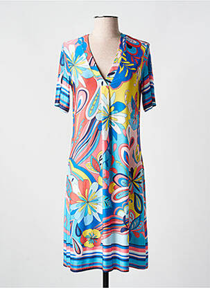 Rochie midi albastru ROMEO POUR JULIETTE femeie