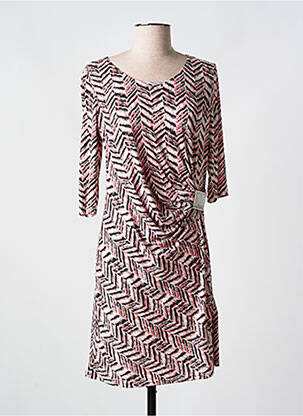 Rochie midi mâneci 3/4 mâneci 3/4 roz ROMEO POUR JULIETTE femeie
