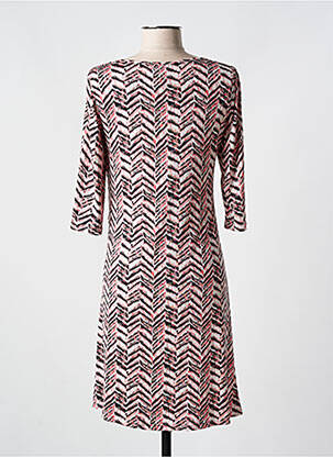 Rochie midi mâneci 3/4 mâneci 3/4 roz ROMEO POUR JULIETTE femeie