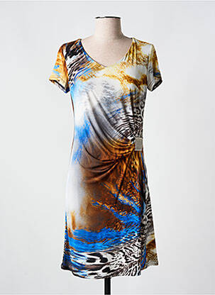 Rochie midi albastru ROMEO POUR JULIETTE femeie