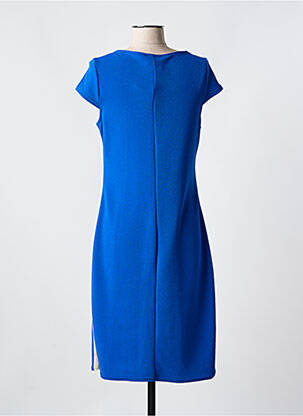 Rochie midi imprimeu fantezie mâneci scurte albastru ROMEO POUR JULIETTE femeie