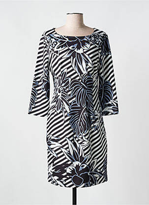 Rochie midi mâneci 3/4 mâneci 3/4 negru FOR HER PARIS femeie