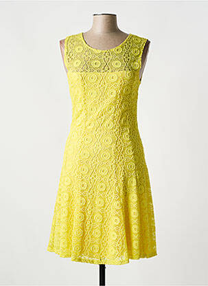 Rochie midi galben PARISIENNE femeie