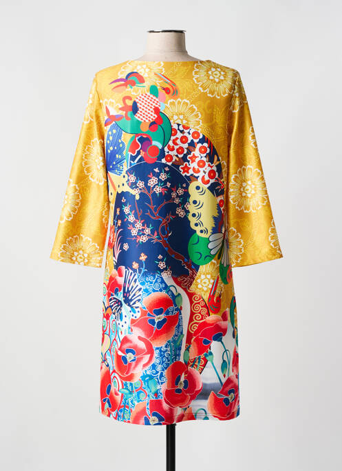 Rochie midi galben FOR HER PARIS femeie