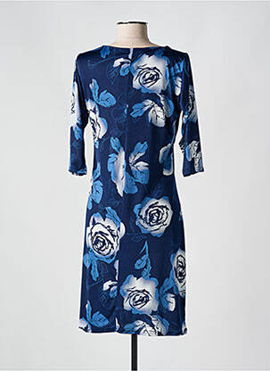 Rochie midi imprimeu floral mâneci 3/4 albastru ROMEO POUR JULIETTE femeie