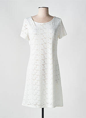 Rochie scurtă mâneci scurte mâneci scurte alb ROMEO POUR JULIETTE femeie