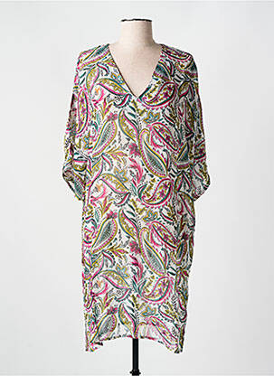 Rochie de plajă țesătură crep verde CYELL femeie