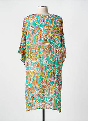 Rochie de plajă țesătură crep verde CYELL femeie