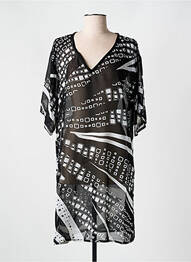 Rochie de plajă țesătură crep negru MIRADONNA femme
