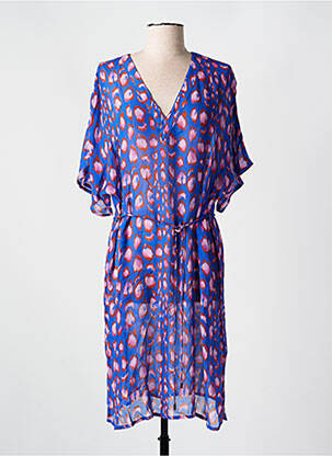 Rochie de plajă croială cambrată albastru CYELL femeie