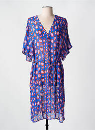 Rochie de plajă croială cambrată albastru CYELL femme