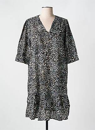 Rochie midi mâneci scurte mâneci scurte negru CYELL femeie
