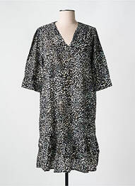 Rochie midi mâneci scurte mâneci scurte negru CYELL femeie