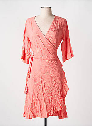 Rochie midi mâneci scurte mâneci scurte roz CYELL femeie
