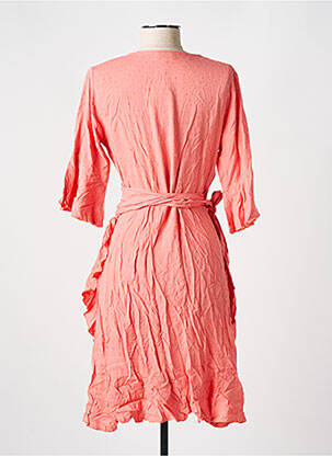 Rochie midi mâneci scurte mâneci scurte roz CYELL femeie