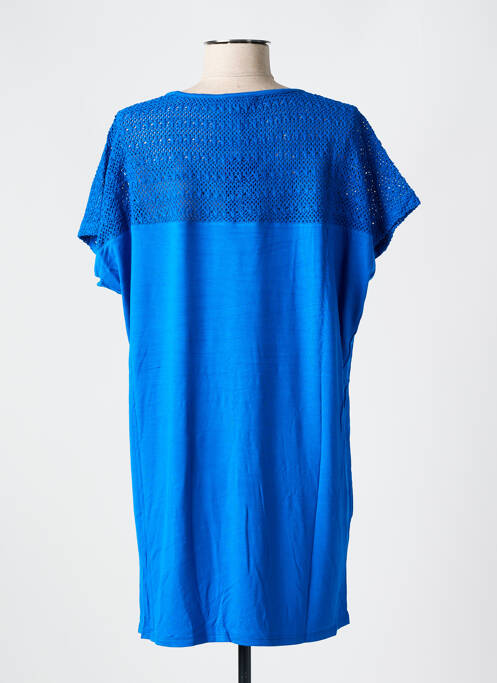 Tunică mâneci scurte albastru MIRADONNA femeie